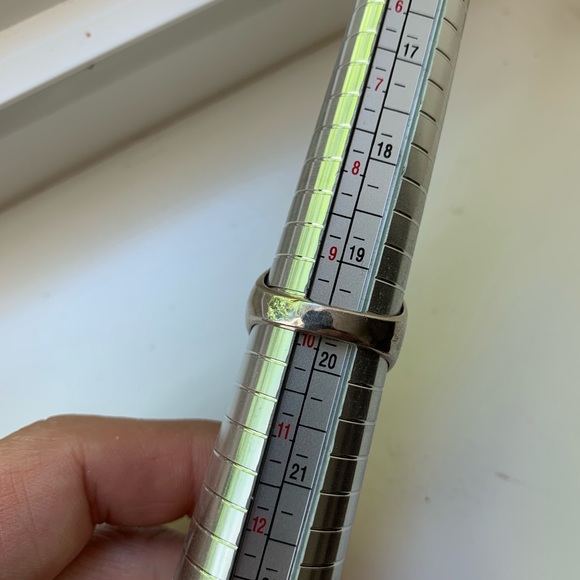 Chunky Sterling Inlay Ring - Picture 7 of 8